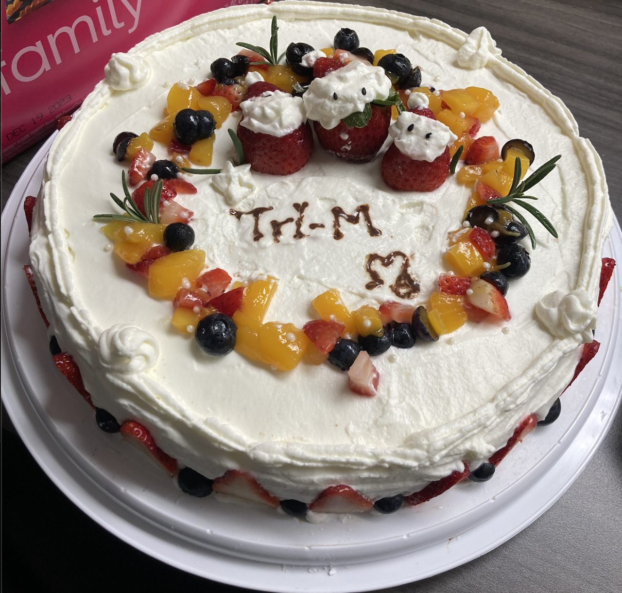 tri-M lab cake (Jia - a genius - made!!!)